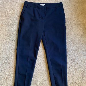 H&M Navy Ankle Cropped Dress Pants